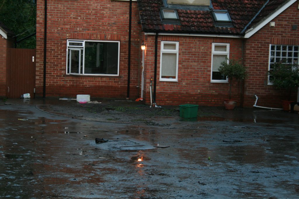 Car Park and Residential House Flood