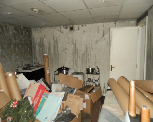 An example of a fire damaged property that Vinci Response's fire restoration services could help clear up.