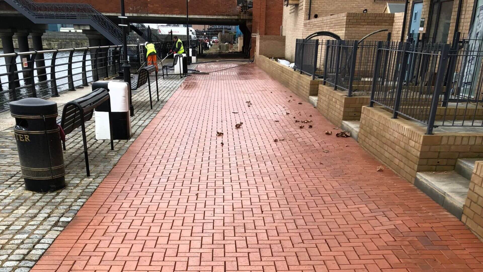 Brick Floor Tiles Cleaning