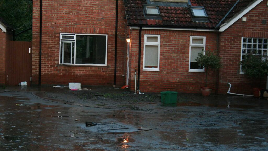 Car Park and Residential House Flood